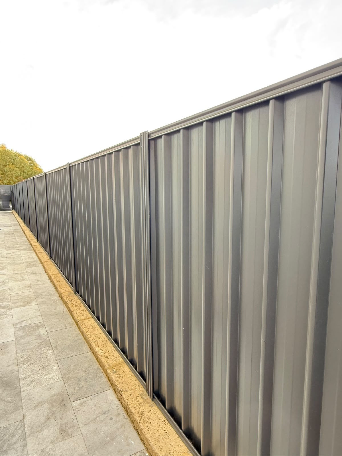 New Colorbond boundary fence